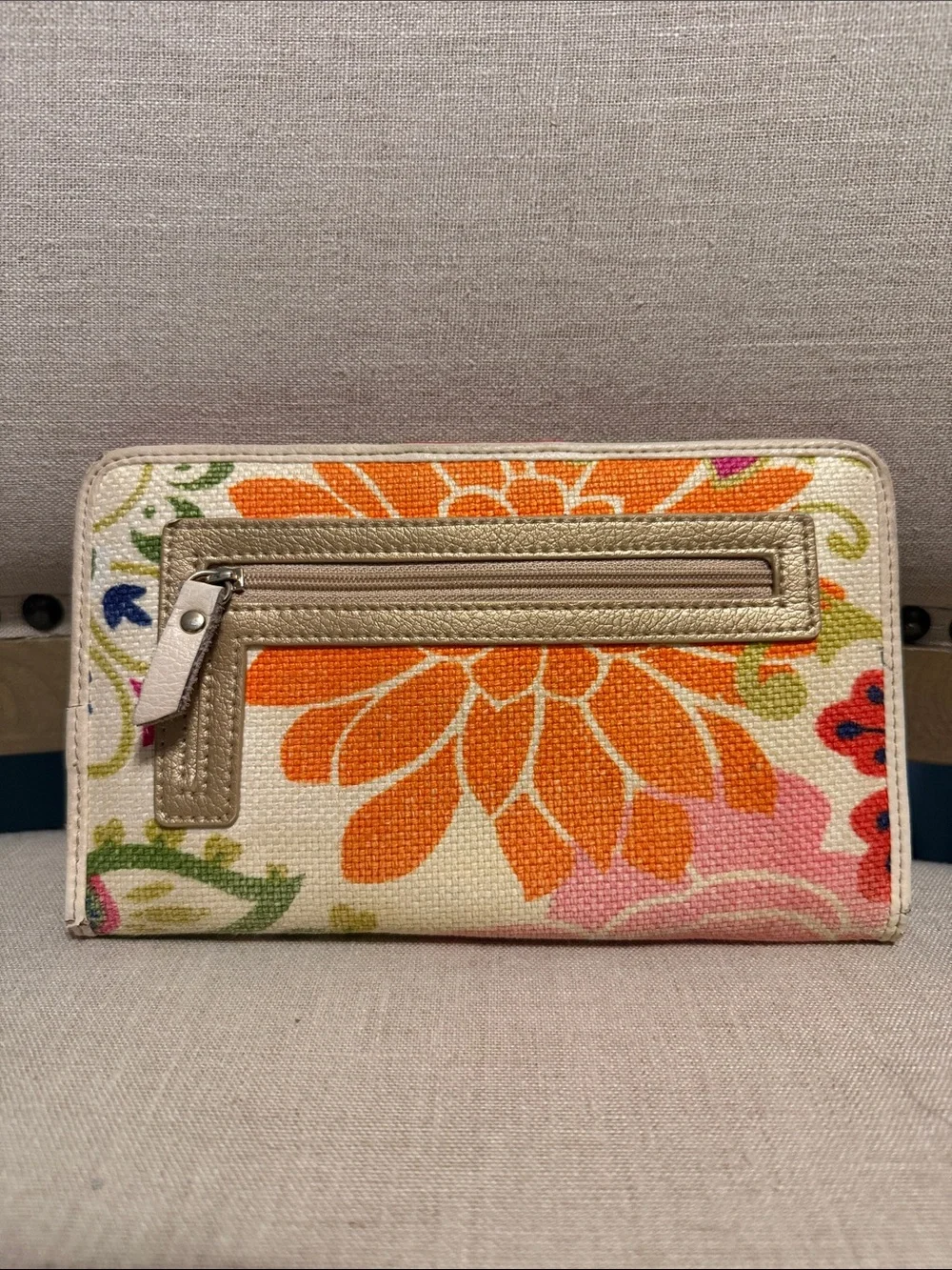 Spartina Floral Canvas Wallet WELL LOVED